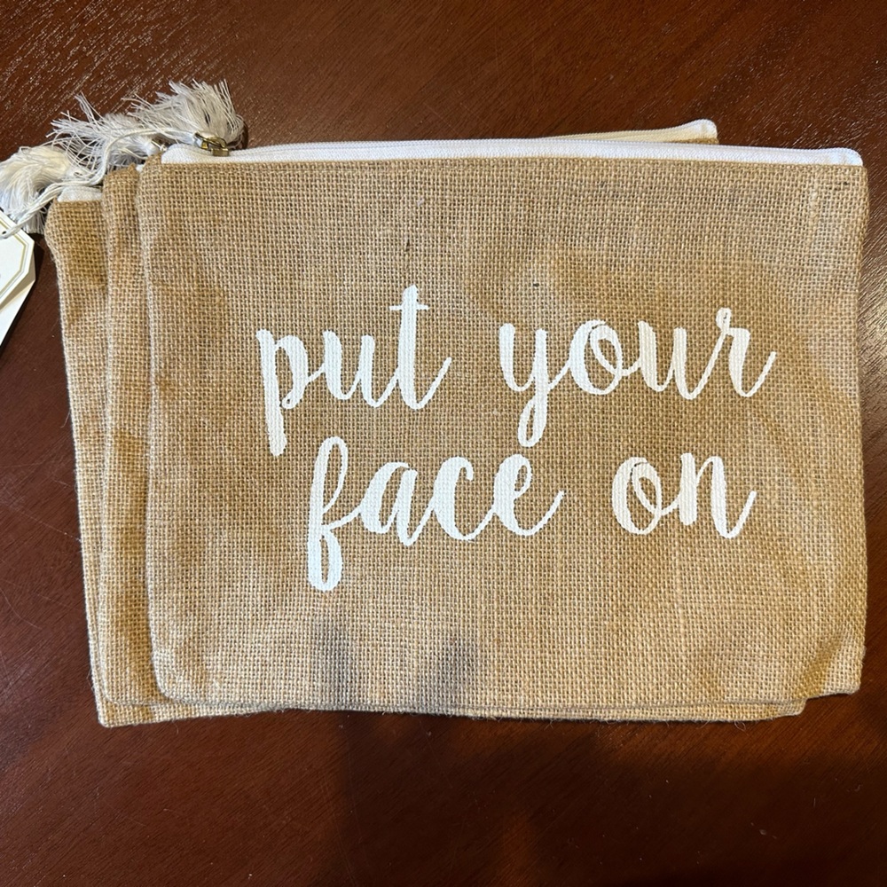 Make up pouch “put your face on “